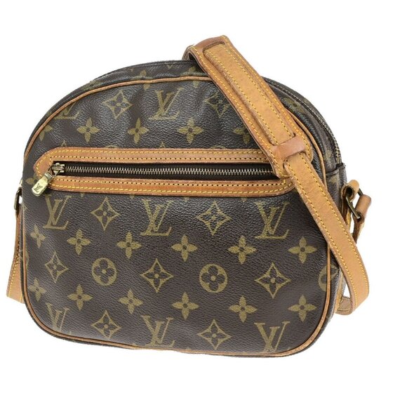 LOUIS VUITTON Senlis Shoulder Bag Monogram Leather Brown France - Picture 1 of 16